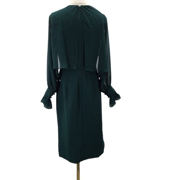 AW BRIDAL 8 M Emerald green beaded long sleeve mother of the bride dress NEW 0B8 - Picture 2 of 8